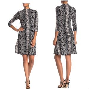 Nanette Lepore Snake Print fit & flare dress